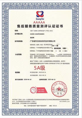 售后服務類體系認證證書有哪些 正規申報網上可查