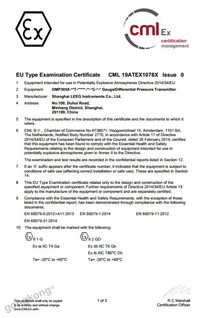 leeg壓力變送器獲得atex認證,助力服務歐洲客戶